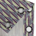 thumbnail image 4 of Ambesonne Retro Grommet Curtain, Hexagon Rhombus Dots Forms, 50" x 72", Pale Yellow Cadet Blue, 4 of 6