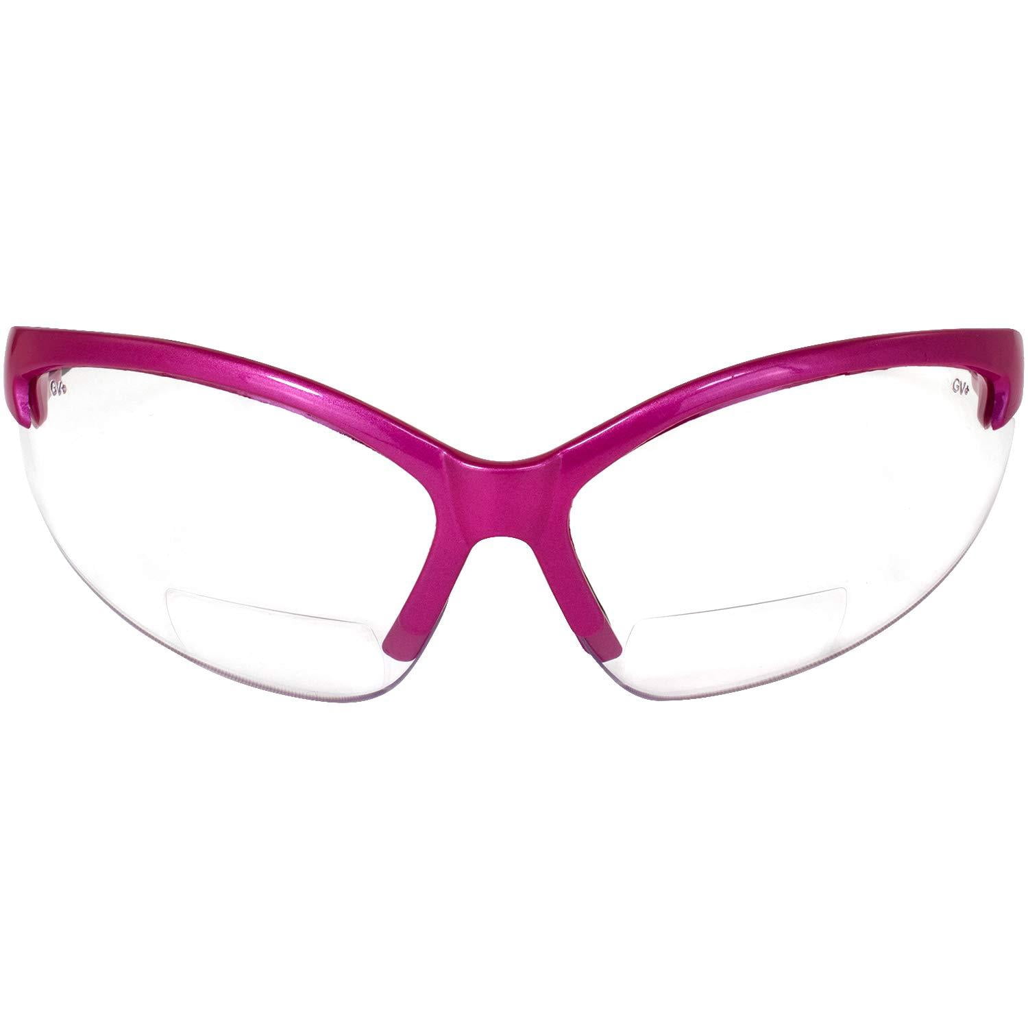 Safety Cougar Safety Glasses With Pink 1.5 Clear Lens