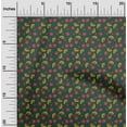 thumbnail image 1 of oneOone Viscose Chiffon Fabric Leaves & Floral Block Printed Craft Fabric BTY 42 Inch Wide, 1 of 4