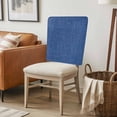 thumbnail image 6 of Navy Blue Chair Back Covers, Removable Chair Covers for Dining Chairs Set of 4, Washable Chairs Slipcovers Back Seat Protector for Wedding Party 19"x20", 6 of 9