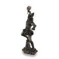 thumbnail image 3 of Veronese Design Thor, Norse God of Thunder, Wielding Hammer Sculptured Bronzed Statue, 3 of 3