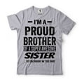 thumbnail image 5 of I'm A Proud Sister Of A Super Awesome Brother Shirt Sister Shirt Sister Brother Shirts (Large Military Green), 5 of 6