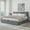 Gray, variant on Upholstered Hydraulic Lift Up Storage Platform Bed,Full Size,Black
