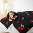 thumbnail image 4 of Castle Fairy 3-Piece Queen Comforter Set, Pink Bow Cherry Design, 4 of 8