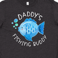 thumbnail image 4 of Inktastic Daddy's Fishing Buddy with Cute Blue Fish Youth T-Shirt, 4 of 5