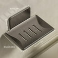 LYCAQL Shower Wall Soap Dish Holder Wall Mounted Draining Soap Razor Saver for Bathroom Tile