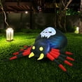 thumbnail image 1 of Gymax 6.5 ft Halloween Inflatable Blow-Up Spider Yard Decoration w/ LED Light, 1 of 8