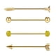 thumbnail image 2 of Con Barra Industrial Fernando de acero inoxidable 4 Piezas Oro, 2 of 8
