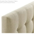 thumbnail image 7 of Modern Fabric Upholstered Full Panel Headboard in Beige, 7 of 7
