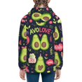 thumbnail image 4 of Kll Unisex Kids Boys Girls Hooded Pocket Pullover Hoodies-Avocado Love, 4 of 9