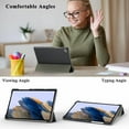 thumbnail image 5 of Tasnim Folio Case for Samsung Galaxy Tab S10 Lite/ S10 FE/ S9 FE 5G 10.9 Inch/Tab S9 11 Inch Case With Screen Protector Multi-Angle Viewing Protective Cover - Blue, 5 of 5