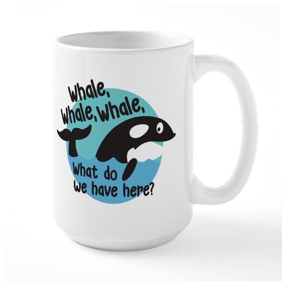 CafePress - Whale Whale Whale Large Mug - 15 oz Ceramic Large White Novelty Mug