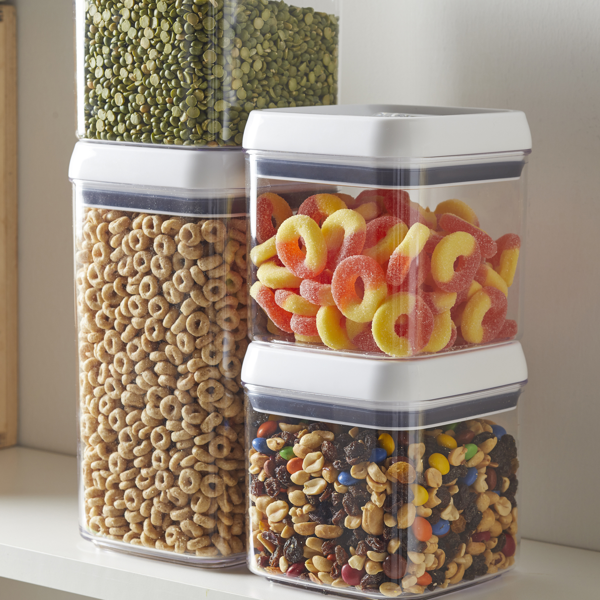 Better Homes & Gardens Canister Pack of 10 - Flip-Tite Food Storage Container Set with Scoop and Labels - image 3 of 7