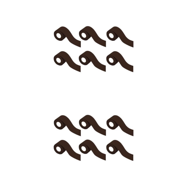 Advancent 6 rollos de cinta de recuperación fácil de atlética para una protección eficaz de los tobillos Parche muscular marrón oscuro 3,8 marron oscuro 3.8 cm * 5m 2piezas