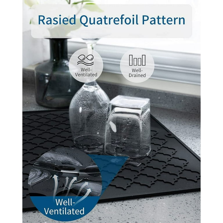 Dish Drying Mats for Kitchen Counter,Eco friendly,Heat Resistant