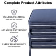 thumbnail image 2 of Outdoor Cushion Covers 4 Pack Waterproof&Fade Resistant Zipper Patio Furniture Cushion Covers for Couch, Sofa, Chair, Replacement Covers Only, 2 of 7