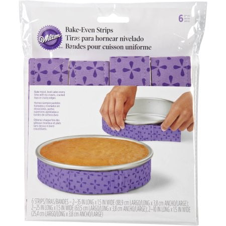 2Pcs Wilton Bake-Even Strips Belt Bake Even Bake Moist Level Cake Baking 