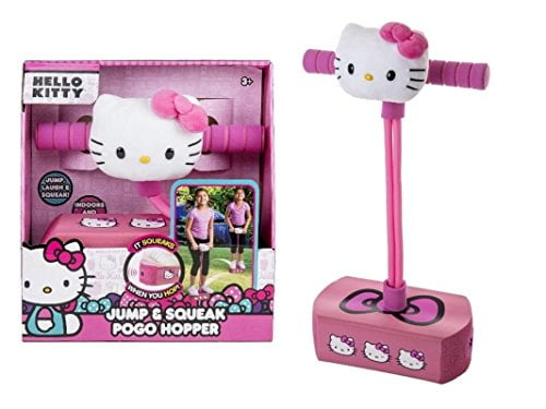 flybar hello kitty jump and squeak foam pogo