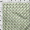 thumbnail image 3 of oneOone Cotton Silk Light Green Fabric Leaves Dress Material Fabric Print Fabric By The Yard 42 Inch Wide, 3 of 5