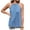 Blue, variant on CHUMUD Tank Tops for Women Trendy Sleeveless Denim Halter Tie Top Summer Casual