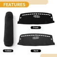 thumbnail image 4 of Unique Bargains Dashboard Cover Anti-Slip Dash Cover Mat Carpet for Ford ESCAPE 2020-2025 Polyester Black, 4 of 7