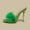 Green, variant on Women Feather Clear PVC Slippers Square Toe Stilettos Slides Transparent Crystal High Heels Sandals Mules Party Shoes Glass Heels