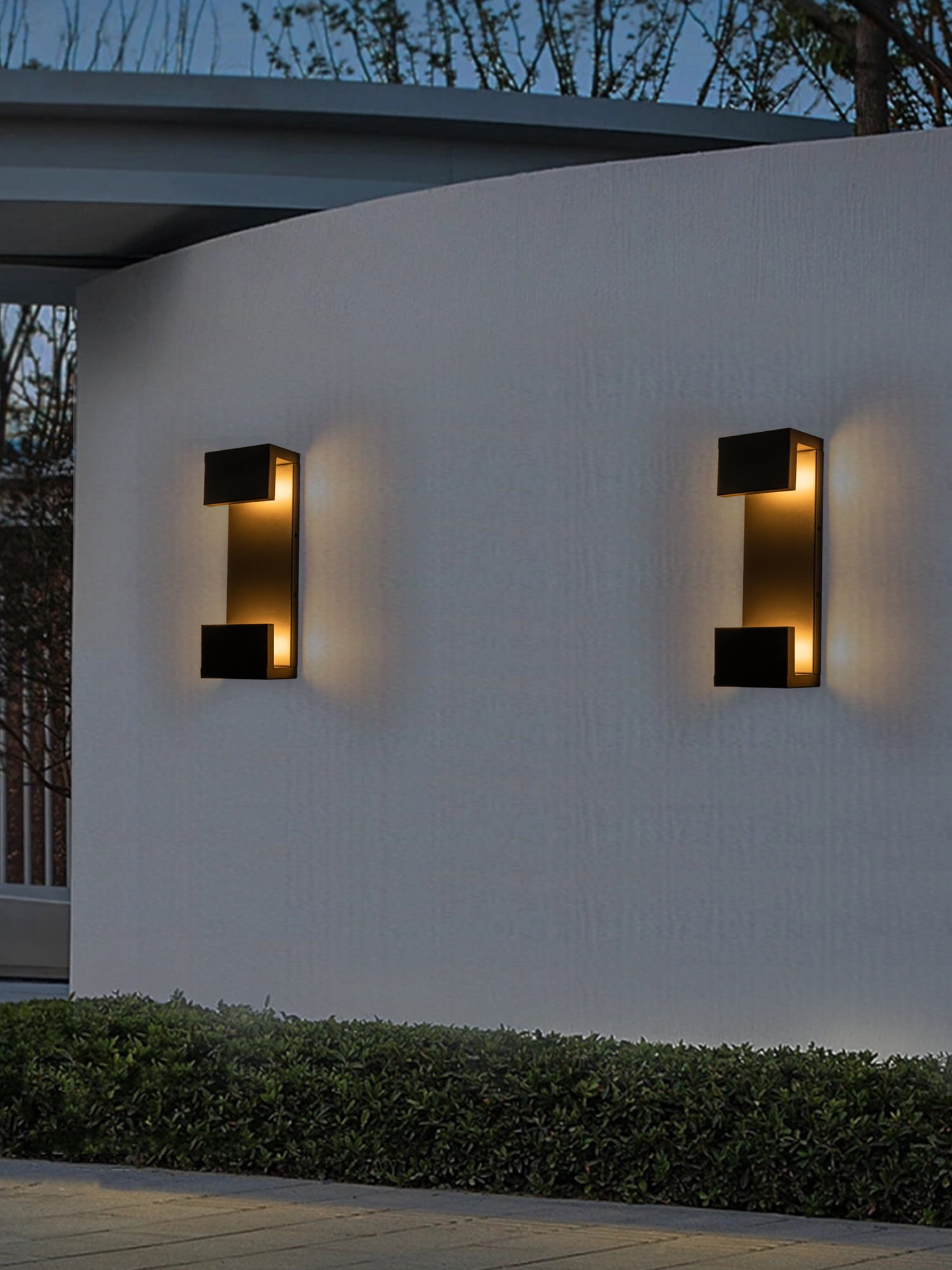 15"Modern Outdoor led Wall Sconce