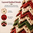 thumbnail image 6 of DIY Quilted Christmas Tree Kit, Fabric Quilting Patchwork Handmade | 3D Layered Santa Snowman Holiday Tabletop Decor Ornament Sewing Set, Charming Gift for Adults Quilters, 6 of 7