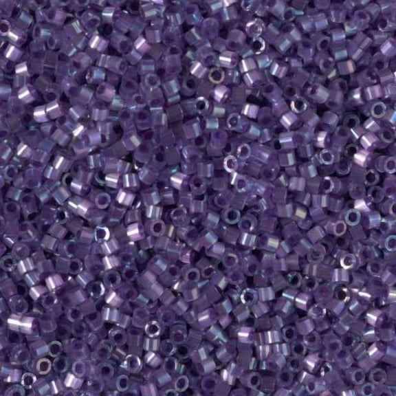 Miyuki Delica Seed Beads DB1881 11/0 Silk Satin Dark Orchid AB 7.2 Grams
