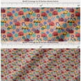 thumbnail image 2 of Soimoi Cotton Cambric Fabric Artistic Floral & School Bus Kids Decor Fabric Printed Yard 42 Inch Wide, 2 of 7