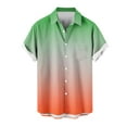 thumbnail image 4 of Dagugfen Plus Size Work Shirts for Men Button down Short Sleeve Loose Gradient Color Casual Office Shirts Fashion, 4 of 4