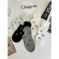 thumbnail image 5 of Women's 5 Pairs Low Cut Ankle Socks Bow Patterned Breathable No Show Cute Socks, 5 of 5