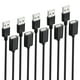 thumbnail image 1 of Cable de extensión USB Smays USB-A 2.0 de 1,5 m, paquete de 5 unidades, macho a hembra, 1 of 5