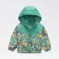 thumbnail image 2 of Fesfesfes Hooded Jackets Toddler Kids Baby Boys Girls Windproof Jackets Cute Dinosaur Pattern Jacket Coat, 2 of 9