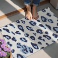 thumbnail image 4 of White and Blue Of Leopard Print Door Rugs,Washable Non Slip Door Mats Indoor,Decorative Door Mats,Entry Mat Indoor for Entrance,Bedroom,Kitchen,Bathroom,20"x32", 4 of 6