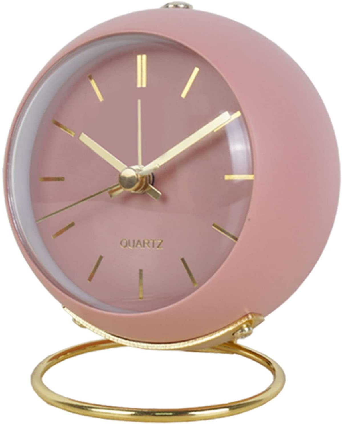Wekity Small Silent Table Clocks,Classic Non-Ticking Nordic Simple 
