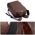 thumbnail image 5 of Lattice Custom Leather Laptop Backpacks Logo Classical Travel Bag for Men Customized Male Portable Polyester Unisex Geometric, 5 of 5