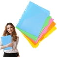 thumbnail image 2 of Colorful Index Dividers for Binders, PP 5 Tab File Separators with 11 Hole Punched, Pre Printed A4 Inserts for Document Classification, 2 of 5