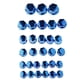 thumbnail image 2 of 30 piezas prácticas de cubierta y tapa de tornillo de perno de enchufe de motocicleta, Azul, 2 of 9