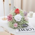 thumbnail image 4 of 20 pcs Baby Breath Flowers White Gypsophila Bouquets, Real Touch White Fake Flowers UV Resistant Fake White Flowers for Wedding Party Home Decoration, 4 of 5