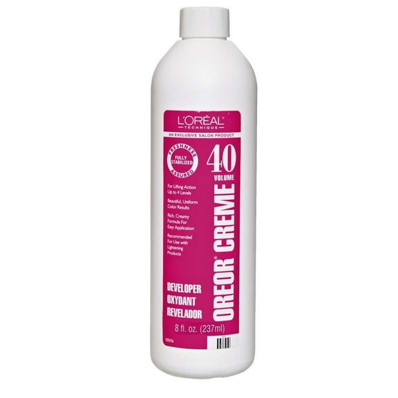 L'Oreal Oreor Creme 40 Vol Developer, 8 Oz.,Pack of 3