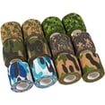 thumbnail image 5 of 12-Rolls Self Adherent Bandage Wrap, Vet Tape - 2 in x 5 Yds Breathable, Elastic Cohesive Wrap Tape for Wrist, Swelling, Sports, Tattoo (Camo Designs), 5 of 8