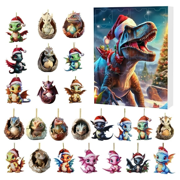 TechWave Christmas Home 2024 Christmas Holiday Advent Calendar Advent Calendar Collectible Funny Dog Set Commemorative Collectible Christmas Home Battery Lights with Timer Outdoor Christmas Mixer