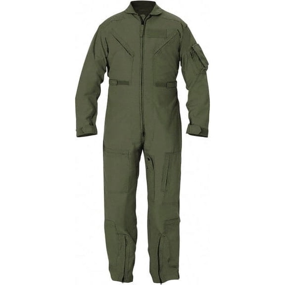 LC Industries Approved Manufacturer Nomex Flight Suit, Sage Green, Size 40L