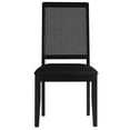 thumbnail image 6 of Side Dining Chair, Set of 2, Black, Vegan Leather, Wood, Kitchen Cafe Bistro Hospitality Restaurant, Modern Contemporary HB36818, 6 of 10