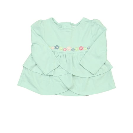 

Pre-owned Gymboree Girls Light Blue Long Sleeve T-Shirt size: 6-12 Months