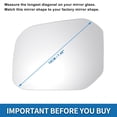thumbnail image 2 of Reemplazo de vidrio del espejo izquierdo calefaccionado Unique Bargains para VW Caddy mk4 2015-2020, 2 of 6
