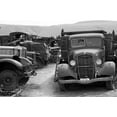 thumbnail image 2 of Erin Berzel 4x24 White Modern Wood Framed Wall Art Titled - Antique Car Graveyard II, 2 of 5