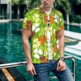 thumbnail image 6 of KLL St. Patrick's Day3 for Men's Baseball Shirts,Short Sleeve Casual Shirts Button Down Shirt for Men Beach Summer Wedding Shirt-Large, 6 of 7