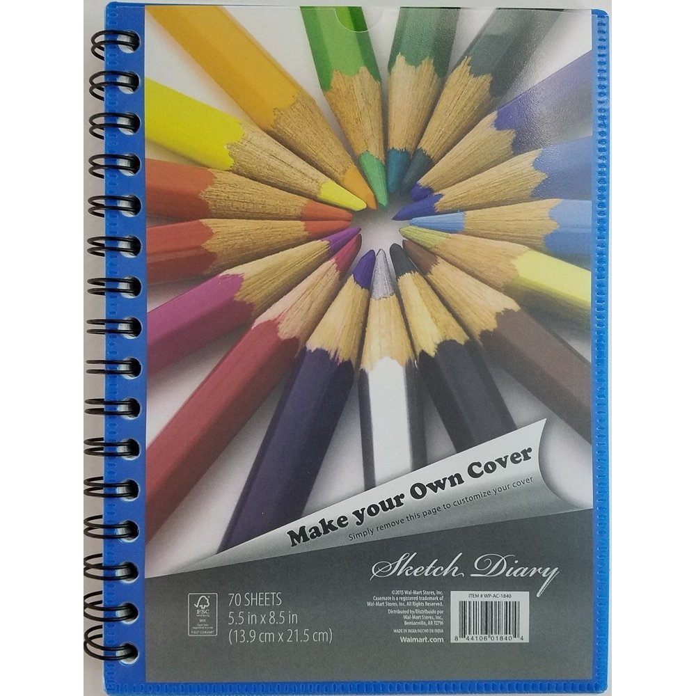 Pen + Gear Sketch Diary, 70 Sheets, 5.5" x 8.5"